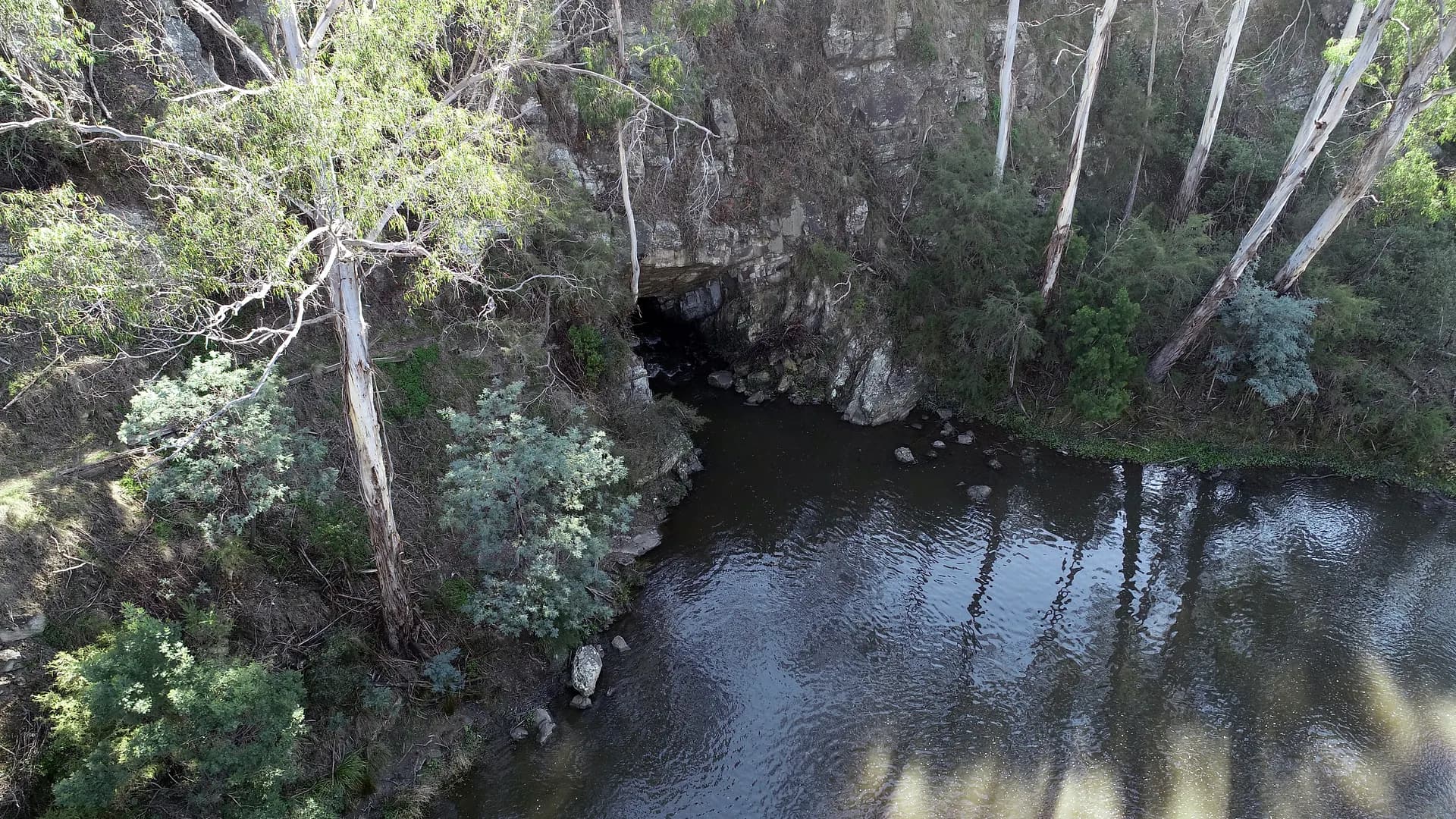 The Yarra entering Pound Bend Tunnel, a documented gold-era engineering relic
